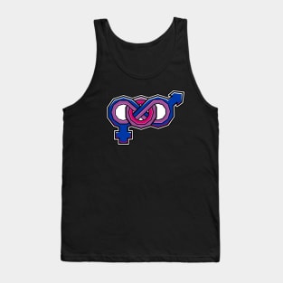 Bisexual Pride Symbol - Bisexuality Flag Colours - Bi LGBT Sexuality - Bisexual Tank Top